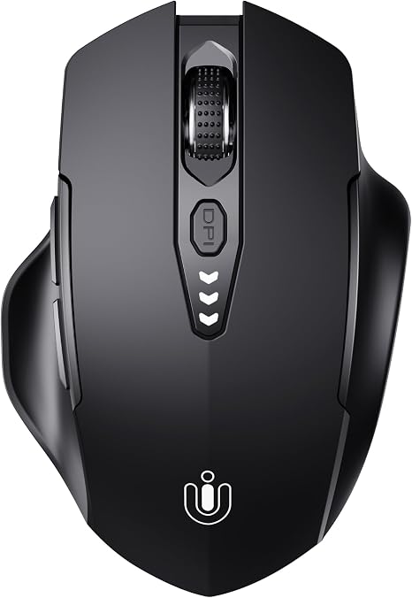 Uineer Bluetooth Mouse, Tri-Mode Wireless, Rechargeable, 3-Device Switch