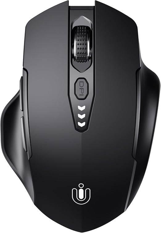 Uineer Bluetooth Mouse, Tri-Mode Wireless, Rechargeable, 3-Device Switch