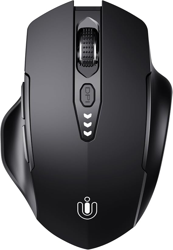 Uineer Bluetooth Mouse, Tri-Mode Wireless, Rechargeable, 3-Device Switch