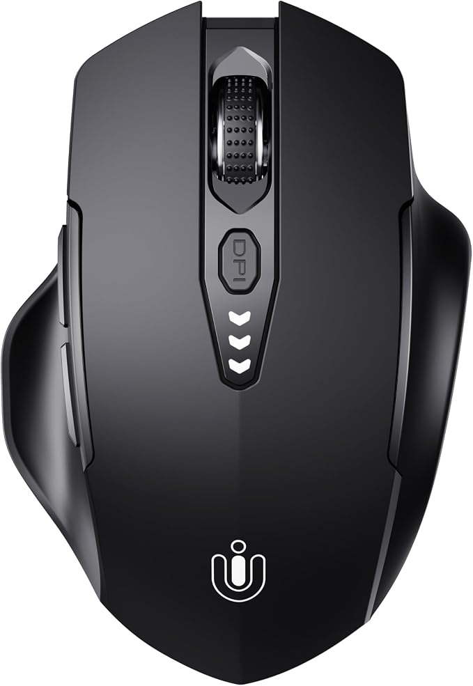 Uineer Bluetooth Mouse, Tri-Mode Wireless, Rechargeable, 3-Device Switch