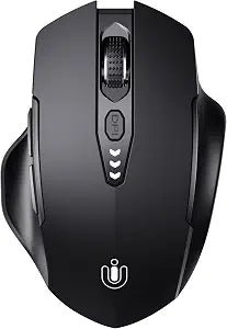 Uineer Bluetooth Mouse, Tri-Mode Wireless, Rechargeable, 3-Device Switch