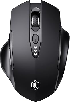 Uineer Bluetooth Mouse, Tri-Mode Wireless, Rechargeable, 3-Device Switch
