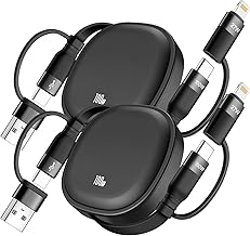 5 in 1 Retractable Cable,Multi Charging Cord for Multiple Devices,100W 2Pcs - Image 1