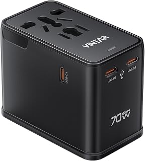 VINTAR 70W GaN Universal Travel Adapter, 5-in-1 International Power Adapter - Image 1
