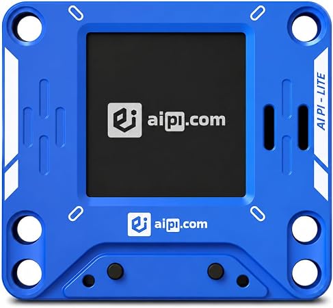AIPI Lite AI Robot Companion, Custom Character, Voice Cloing, Knowledge Base Support, ChatGPT Powered AI Desk Robot (Blue)