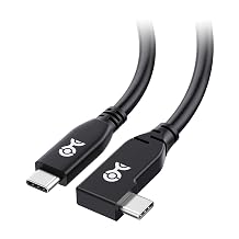 Cable Matters 40Gbps Right Angle USB4 Cable, 6.6ft - Image 1