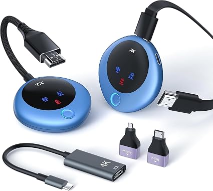 Wireless HDMI Transmitter and Receiver, 4K Decode 1080P Output