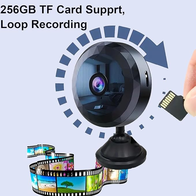 Hidden Camera - 2K WiFi Mini Wireless Security Camera, Perfect for Indoor and Outdoor Security and Pet/Baby Monitoring