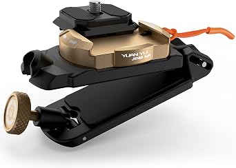 YUANYU Camera Clip with Quick Release Plate, 90° Adjustable Angle Aluminum for Sony, Nikon, Fuji, DSLR Action Camera Backpack Belt Holster Compatible with Gopro DJI OSMO
