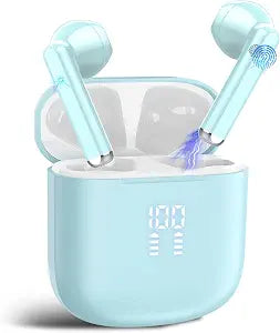 2026 AI Translation Earbuds Real Time, 165 Language Translator Earbuds 3-in-1 Bluetooth 5.4 with APP, Translation Headphones with 6 Translation Modes Translating Device for Travel/Business/Learn Blue
