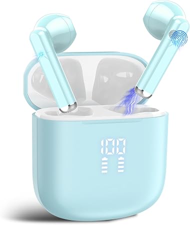 2026 AI Translation Earbuds Real Time, 165 Language Translator Earbuds 3-in-1 Bluetooth 5.4 with APP, Translation Headphones with 6 Translation Modes Translating Device for Travel/Business/Learn Blue