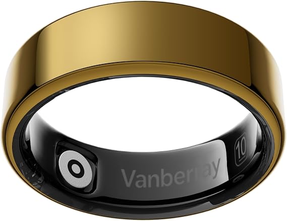 2026 Smart Ring For Women & Men, Sleep Health Fitness Tracker, Gold 10