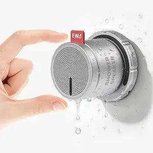 Shower Speaker, Metal Magnetic Mini Waterproof Bluetooth Speaker - Silver