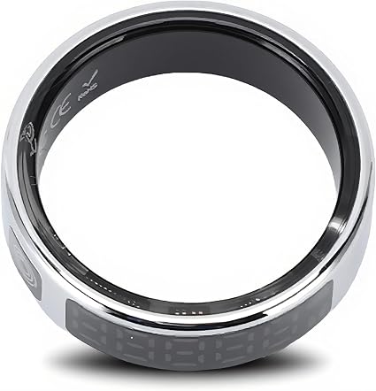 Smart Ring, Fitness Tracker with Display Screen, IP68 Water Proof, Remote Photography, Multiple Sports Modes Health Tracker Activity Tracker Page Turner, for Men Women (#8)