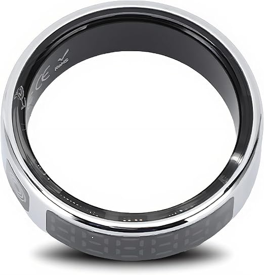 Smart Ring, Fitness Tracker with Display Screen, IP68 Water Proof, Remote Photography, Multiple Sports Modes Health Tracker Activity Tracker Page Turner, for Men Women (#8)
