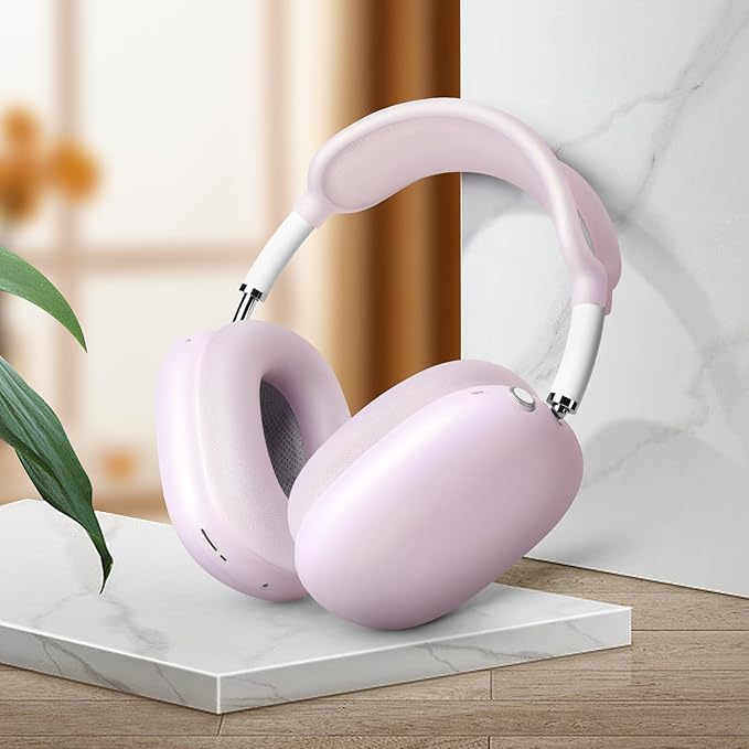 Case for Airpods Max Headphones,Ear Pad Case Cover/Ear Cups Co ver/Headband for AirPods Max(USB-C/Lightning)(2024/2020),Silicone for Apple Airpod Max,Accessories Cases(Jelly Pink Purpl)