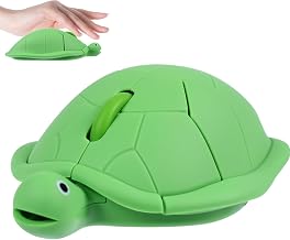 elec Space Wireless Turtle-Shaped Mouse, 2.4G Optical Computer Mouse, 3 Buttons, 12 x 7.7 cm (Mint Green) - Image 1