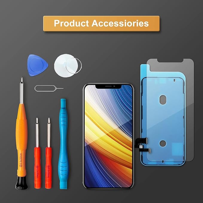 LL TRADER Screen Replacement for iPhone X 5.8‘’ LCD Display Touch Screen Digitiser with Repair Tool Kits Black Framework 2025new for USA