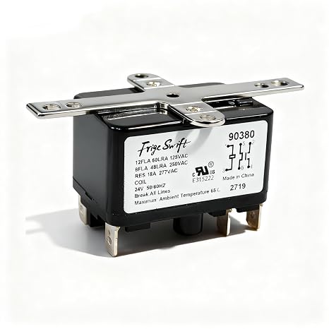 90380 90-380 Heavy Duty Switching Fan Relay 24 Volt Coil 50/60Hz