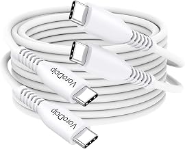 15 Ft USB C Cable Pack of 2, Long USBC to Type C 60W Fast Charging Cables