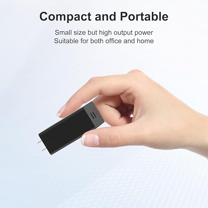 Samsung 65W USB C Charger, 3 Ports GaN Fast Wall Charger Block, Max capacity 65W for MacBook Pro/Air, iPhone 17/17 Plus/17 Pro Max/16 Pro, iPad Pro,Samsung Galaxy S26 Ultra/S26/S26+/S25 Ultra/S25/S25+