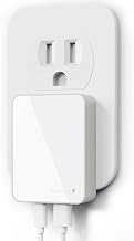 Nekmit USB C Charger, 65W Slim Fast Wall Charger Foldable for Travel, Thin Flat Dual Port with PD 3.0 & GaN Tech for Laptops, MacBook, iPad Pro, iPhone 17/17 Pro / 17 Pro Max, Pixel, Galaxy