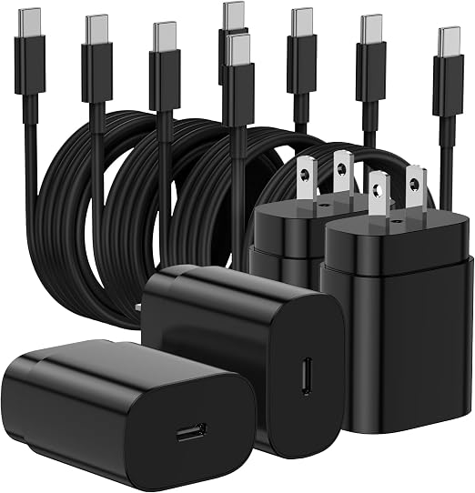 Type C Charger Fast Charging,4Pack 25W Super USB C Fast Charger Block