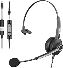 Voistek USB Headset with Microphon,Single-Ear Headset for PC Laptop - Image 1
