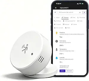 Zigbee Presence Sensor, Built-in Temperature, Humidity and Light Sensor