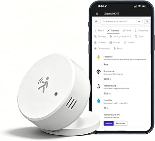 Zigbee Presence Sensor, Built-in Temperature, Humidity and Light Sensor