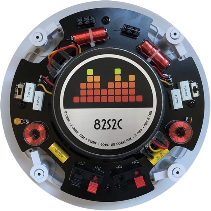 82S2C Silver Ticket In-Wall In-Ceiling Speaker with Pivoting Tweeter (2 Channel Stereo 8 Inch in-ceiling) 11 Inch overall size