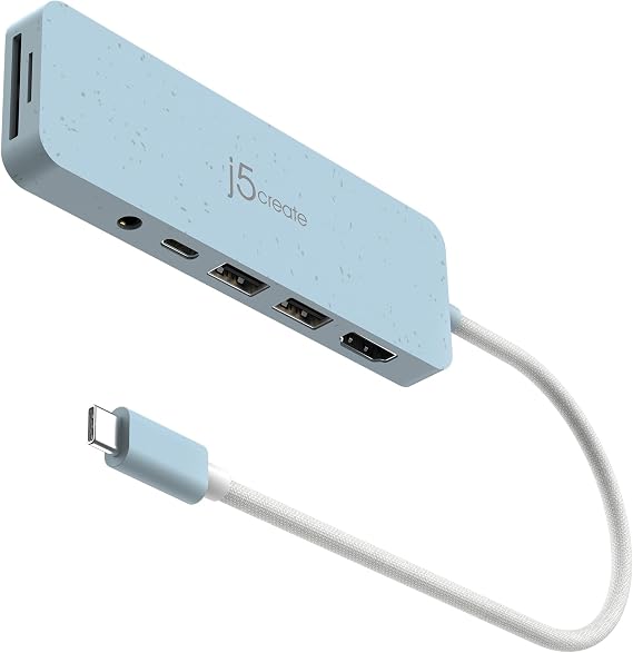 j5create USB-C Multi-Port Hub with Power Delivery with 4K HDMI/2 USB-A