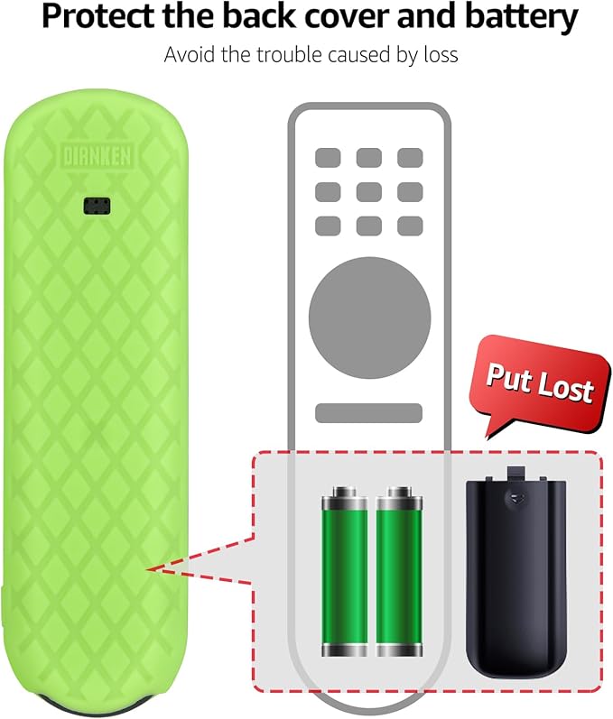 PZL 2 Pack Glow Silicone Case for Xumo TV Remote 764f0000100, CP-RC1NA-23, MG3-R34010, Cover for Pioneer Xfinity Element Spectrum Remote Control (Green+Blue)
