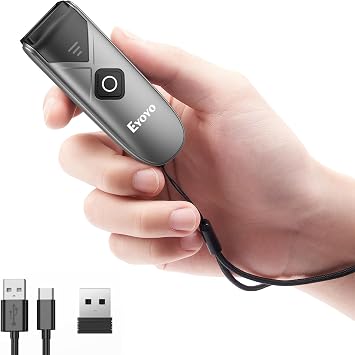 Eyoyo Portable Mini Bluetooth 2D&1D Barcode Scanner Wireless