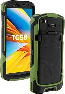 TC53 Protective Cover Bumper Case for TC53 TC58 Handheld Barcode Scanner Mobile Terminal, Rugged OEM (Green)