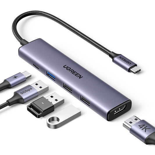 UGREEN USB C Hub 5 in 1 Multiport USB Adapter 4K HDM | Charging & Powe - Image 1