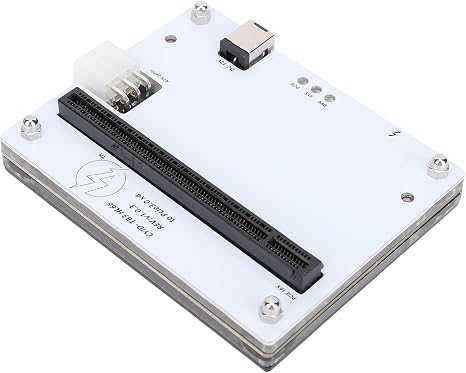 PUSOKEI eGPU Dock for Thunderbolt 4/3 & USB4，eGPU Enclosure with PCIe 16X Slot - Supports SSD /10G NIC Hot - Swappable, 12V DC or PD Powered