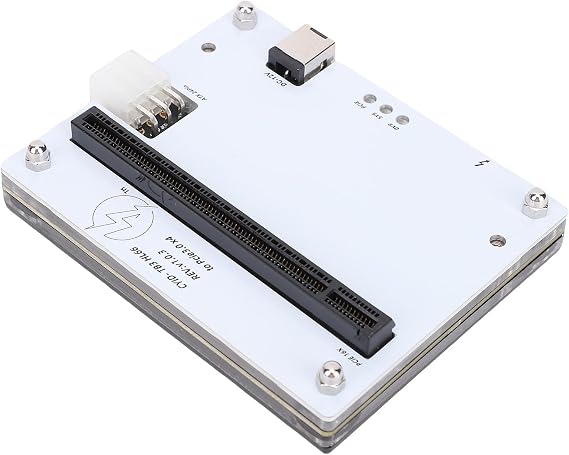 PUSOKEI eGPU Dock for Thunderbolt 4/3 & USB4，eGPU Enclosure with PCIe 16X Slot - Supports SSD /10G NIC Hot - Swappable, 12V DC or PD Powered