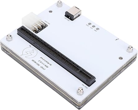 PUSOKEI eGPU Dock for Thunderbolt 4/3 & USB4，eGPU Enclosure with PCIe 16X Slot - Supports SSD /10G NIC Hot - Swappable, 12V DC or PD Powered