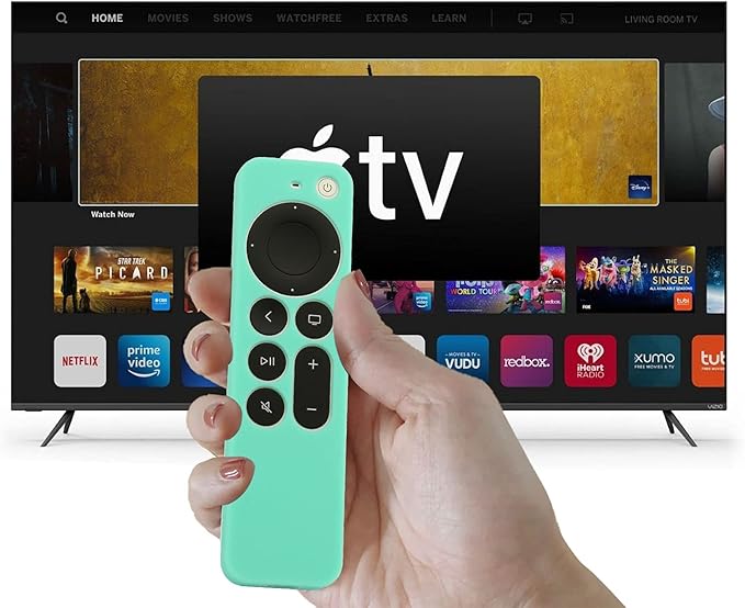 Remote Cover Replacement for New Apple 4k TV 2021 Series 6 Generation / 6th Gen Remote Control, Siri 2nd Silicone Case with Lanyard (Mint Green) - LEFXMOPHY