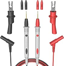 Multimeter Test Leads 100V 20A, Ultra-Sharp Gold-Plated Test Probes - Image 1