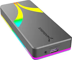 SABRENT Rocket RGB USB4 20Gbps NVMe & SATA M.2 SSD Enclosure (EC-RGBG)
