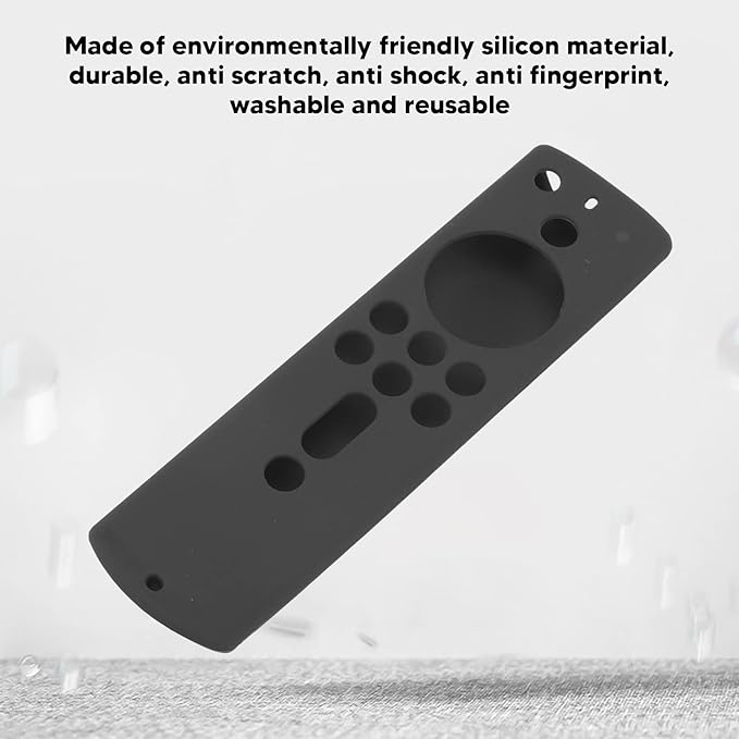 Fire Stick 4K 2018 Remote Cover Case for Alexa Voice Remote, Fire TV Shockproof Protective Silicone Case with Lanyard(Grey)