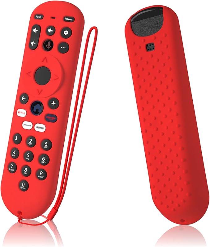 Cover for Xumo Steam Box Remote Silicone Case Compatible with Pioneer Xumo TV Remote Shockproof Protective Silicone Sleeve (red)