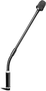 Dynamic Gooseneck Microphone, Professional XLR Wired Dynamic Microphone With 360-Degree Rotation And Flexibility. DJ Microphone Suitable For Audio Mixing Consoles, Ktv Bars, And Public Address Systems