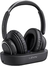 LEVN Wireless Headphones for TV Watching, TV Headphones Wireless for Seniors with Transmitter Charging Base, Hearing-impaired, No Audio Delay Bluetooth 5.2, Plug and Play, Gifts for Elderly - Image 1