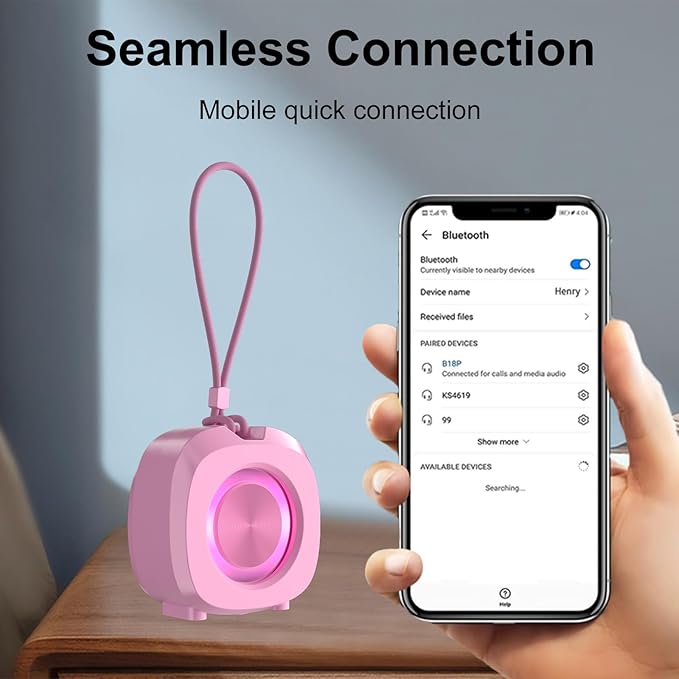 Bluetooth Speaker Portable Media Players Clear Loud Stereo Sound Deep Bass Wireless Speaker With Lights TWS IPX5 Waterproof Small Speakers Long Playtime for Home/Party/Outdoor/Beach Electronic Gadgets