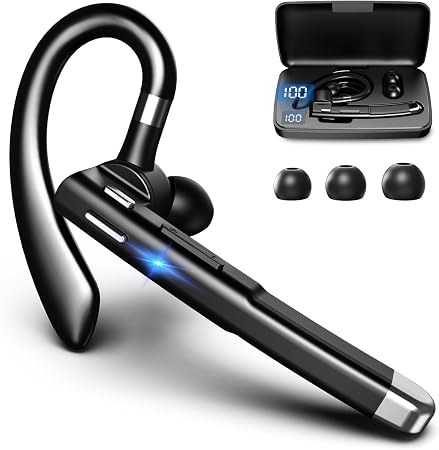 Bluetooth Headset with Microphone, Wireless Trucker Earpiece