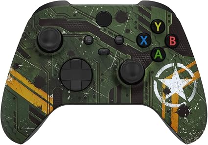 Custom Controllerzz Wireless Controller for Microsoft Series X/S & One - Custom Soft Touch Feel - Custom Series X/S Controller (X/S WWII v2)