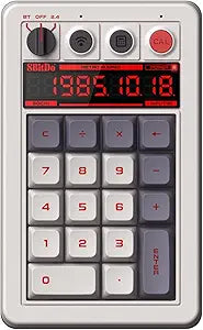 8BitDo Retro 18 Mechanical Numpad, Supports Calculator Mode, Bluetooth/2.4G/Wired Numpad for Windows and Android - N Edition